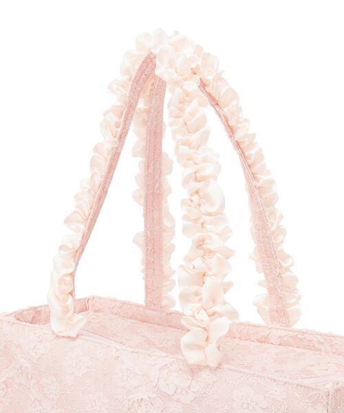 Maison de FLEUR(メゾンドフルール)の「桜フリルハンドルスクエアトートMバッグ(トートバッグ・レディース・ライトピンク・FREE)」の13枚目の写真