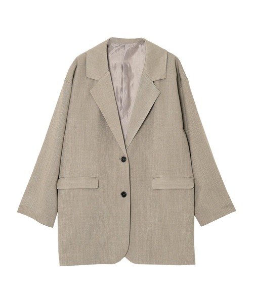 KOBE LETTUCE(コウベレタス)の「テーラードジャケット(テーラードジャケット・レディース・グレー/モカ・M)」の17枚目の写真