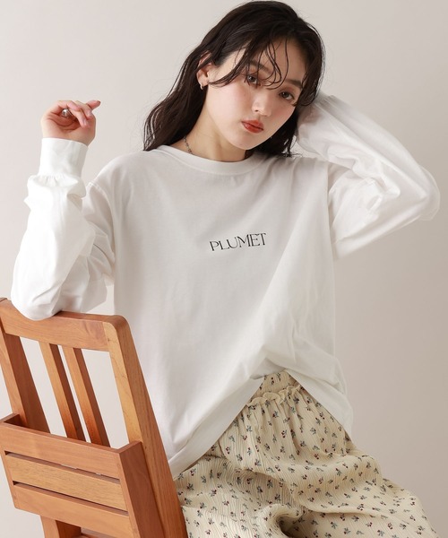 RAGEBLUE(レイジブルー)の「フロントロゴプリントロンT(Tシャツ/カットソー・レディース・ホワイト/アイボリー/グレー・FREE)」の1枚目の写真