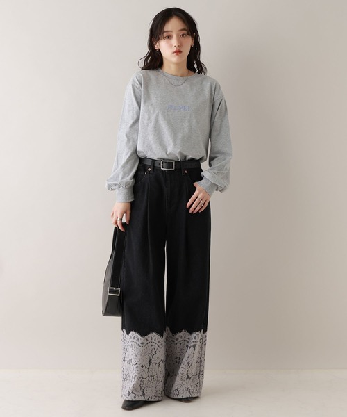 RAGEBLUE(レイジブルー)の「フロントロゴプリントロンT(Tシャツ/カットソー・レディース・ホワイト/アイボリー/グレー・FREE)」の12枚目の写真