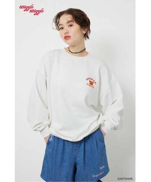 RODEO CROWNS WIDE BOWL(ロデオクラウンズワイドボウル)の「(wiggle wiggle)モチーフスウェットトップス(スウェット・レディース・ブラック/ブルー/オフホワイト/イエロー・FREE)」の19枚目の写真