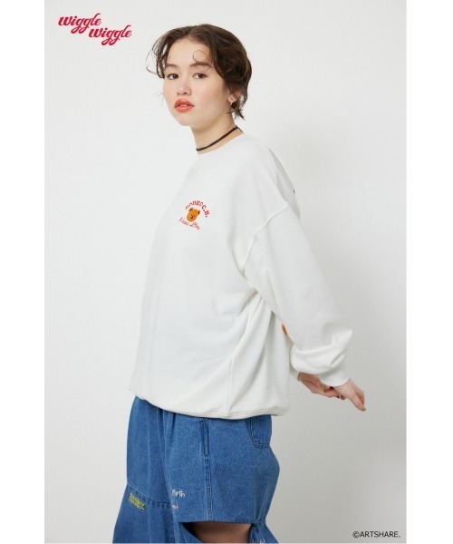 RODEO CROWNS WIDE BOWL(ロデオクラウンズワイドボウル)の「(wiggle wiggle)モチーフスウェットトップス(スウェット・レディース・ブラック/ブルー/オフホワイト/イエロー・FREE)」の20枚目の写真