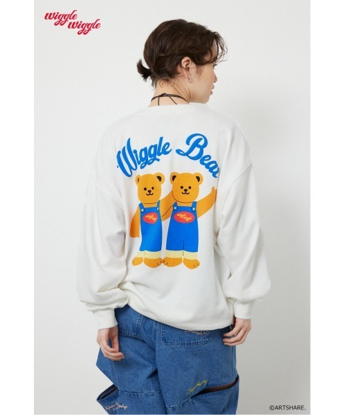 RODEO CROWNS WIDE BOWL(ロデオクラウンズワイドボウル)の「(wiggle wiggle)モチーフスウェットトップス(スウェット・レディース・ブラック/ブルー/オフホワイト/イエロー・FREE)」の21枚目の写真
