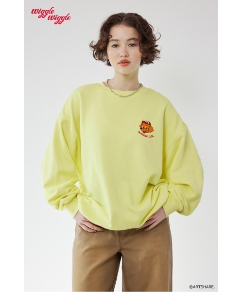 RODEO CROWNS WIDE BOWL(ロデオクラウンズワイドボウル)の「(wiggle wiggle)モチーフスウェットトップス(スウェット・レディース・ブラック/ブルー/オフホワイト/イエロー・FREE)」の13枚目の写真