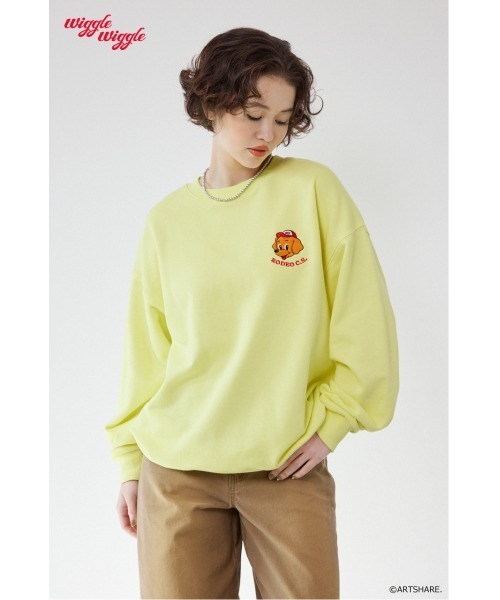 RODEO CROWNS WIDE BOWL(ロデオクラウンズワイドボウル)の「(wiggle wiggle)モチーフスウェットトップス(スウェット・レディース・ブラック/ブルー/オフホワイト/イエロー・FREE)」の14枚目の写真
