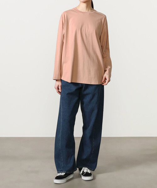 alvana（アルヴァナ）の「alvana | 〈別注〉クルーネック 長袖Tシャツ WOMEN（Tシャツ/カットソー・レディース・ピンク系その他/ブラック/ホワイト・F）」の12枚目の写真