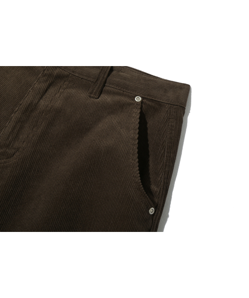 BASEMOMENT（ベースモーメント）の「シンチバックカーブドコーデュロイパンツダークブラウン（その他パンツ・メンズ・その他・MEDIUM/LARGE/X-LARGE）」の13枚目の写真