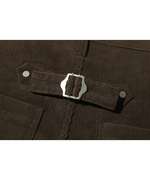BASEMOMENT（ベースモーメント）の「シンチバックカーブドコーデュロイパンツダークブラウン（その他パンツ・メンズ・その他・MEDIUM/LARGE/X-LARGE）」の9枚目の写真