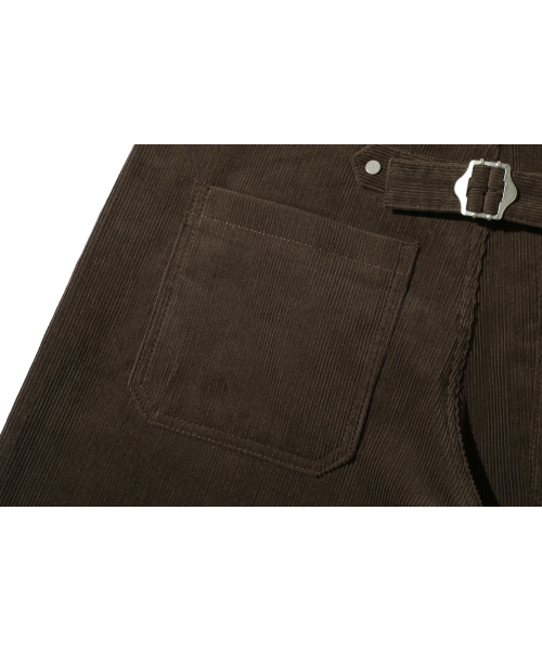 BASEMOMENT（ベースモーメント）の「シンチバックカーブドコーデュロイパンツダークブラウン（その他パンツ・メンズ・その他・MEDIUM/LARGE/X-LARGE）」の8枚目の写真