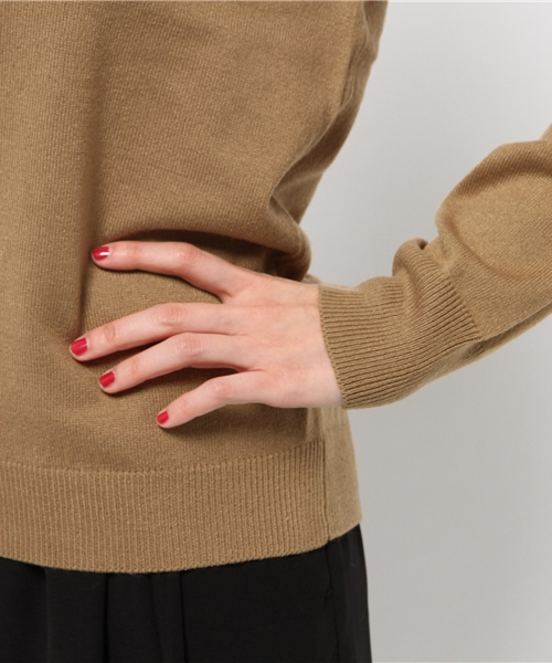 MOUSSY（マウジー）の「BASIC Vneck POK（ニット/セーター・レディース・ブルー/オフホワイト/オレンジ/キャメル/ピンク・FREE）」の11枚目の写真