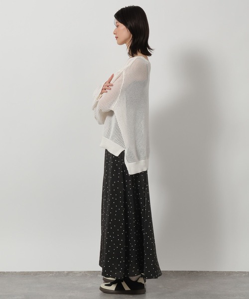 LAKOLE（ラコレ）の「フィブリルフレアスカート / 654268（スカート・レディース・グレー/オフホワイト/ネイビー・LARGE/MEDIUM）」の17枚目の写真