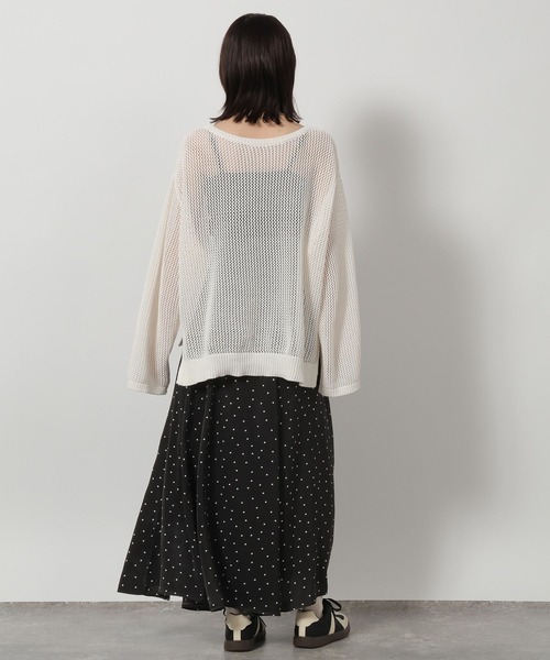 LAKOLE（ラコレ）の「フィブリルフレアスカート / 654268（スカート・レディース・グレー/オフホワイト/ネイビー・LARGE/MEDIUM）」の18枚目の写真