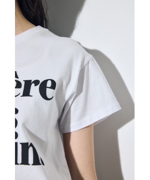 AZUL by moussy(アズールバイマウジー)の「メッセージロゴ半袖Tシャツ(Tシャツ/カットソー・レディース・オフホワイト/ライトイエロー/ライトブラック/ピンク・SMALL/MEDIUM)」の13枚目の写真
