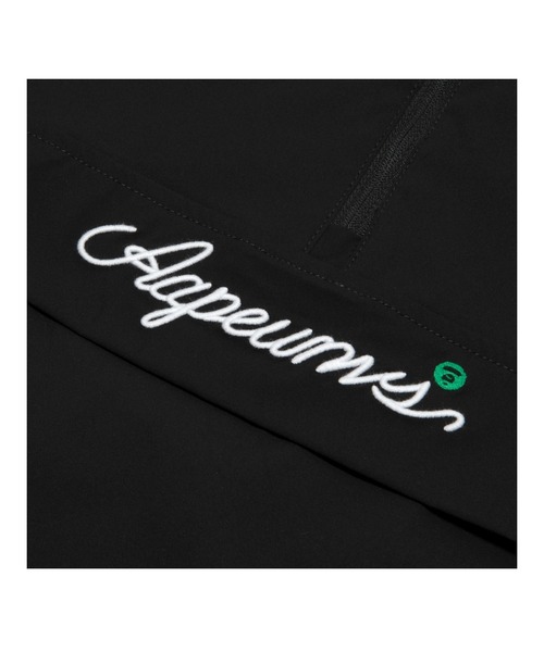 AAPE BY A BATHING APE（エーエイプバイアベイシングエイプ）の「AAPE UNION SPORT "PICKLEBALL" Half Zip Jacket in Teflon Coating (detachable)（その他アウター・メンズ・ブラック/ダークグリーン・SMALL/LARGE/X-LARGE/MEDIUM）」の9枚目の写真