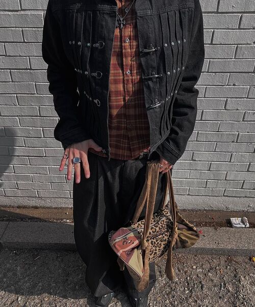 ROCKPSYCHO(ロックサイコ)の「ワイドカーブデニムパンツ(その他パンツ・メンズ・ブラック・MEDIUM/LARGE)」の13枚目の写真