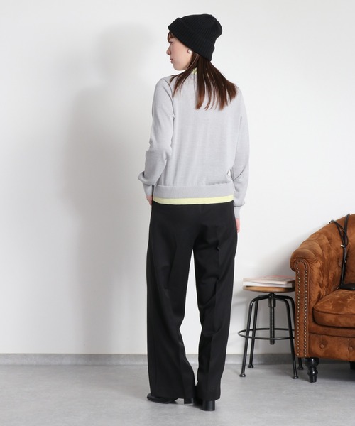 cepo（セポ）の「ダブルレイヤードポロニットカーディガン（カーディガン/ボレロ・レディース・ネイビー/グレー/オフホワイト・M）」の18枚目の写真