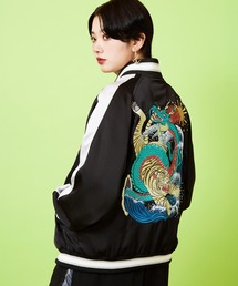 カヤ | 【鈴木ひょっとこ×倭物やカヤ】リバーシブルジャケットMサイズ(スカジャン)