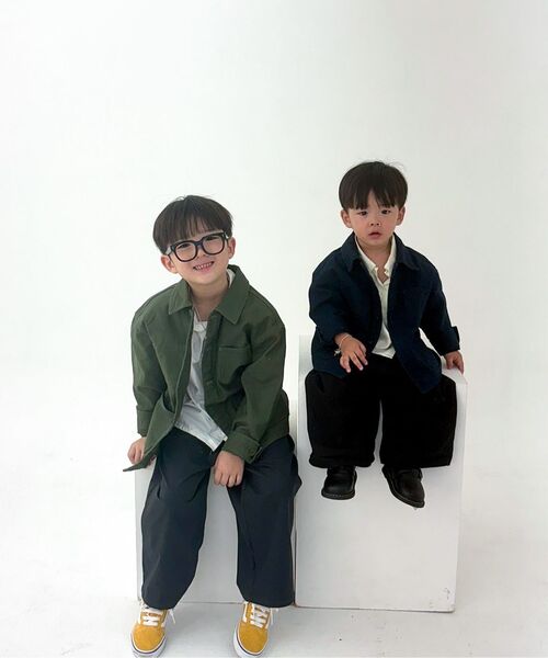 MUSINSA STANDARD KIDS（ムシンサスタンダードキッズ）の「ベックサテンショートジャケット [ネイビー]（ブルゾン・レディース・その他・110/120/130/140/150/160）」の10枚目の写真