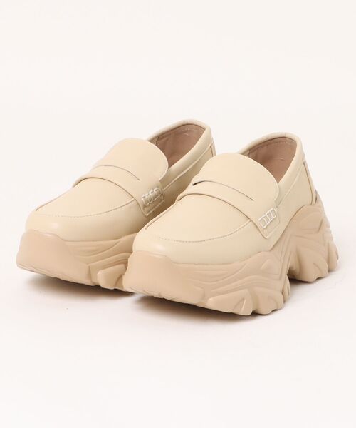 Parade（パレード）の「【厚底】チャンキーソールローファースニーカー 6594（スニーカー・レディース・ベージュ/ブラック・M/L/LL/S）」の2枚目の写真