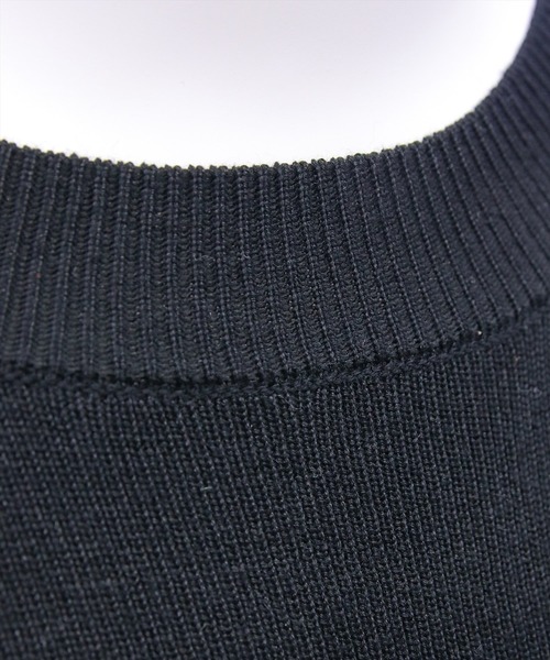 CLEAR BASIC（クリアベーシック）の「袖バルーン切替6分袖ニットトップス[大人 フェミニン 上品 オフィスカジュアル]（ニット/セーター・レディース・ブラック/アイボリー/グレー・F）」の8枚目の写真