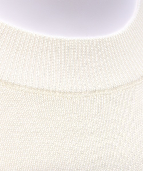CLEAR BASIC（クリアベーシック）の「袖バルーン切替6分袖ニットトップス[大人 フェミニン 上品 オフィスカジュアル]（ニット/セーター・レディース・ブラック/アイボリー/グレー・F）」の6枚目の写真