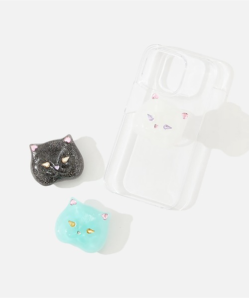 Casselini(キャセリーニ)の「Casselini(キャセリーニ)CATスマホグリップ(スマホグッズ・レディース・イエロー/ホワイト/グリーン/ブラック・FREE)」の5枚目の写真