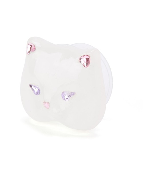 Casselini(キャセリーニ)の「Casselini(キャセリーニ)CATスマホグリップ(スマホグッズ・レディース・イエロー/ホワイト/グリーン/ブラック・FREE)」の14枚目の写真