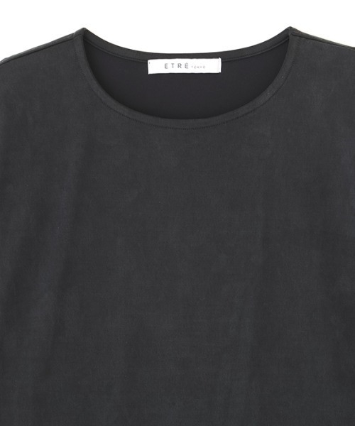 ETRE TOKYO（エトレトウキョウ）の「【先行予約限定 10%OFF】キュプラジャージオーバーサイズTee（Tシャツ/カットソー・レディース・ブラック/ホワイト/ブラウン・FREE）」の19枚目の写真