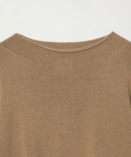 conte（コンテ）の「＜conte＞コットン リリヤーン ニット（ニット/セーター・レディース・モカ/パープル・FREE）」の7枚目の写真