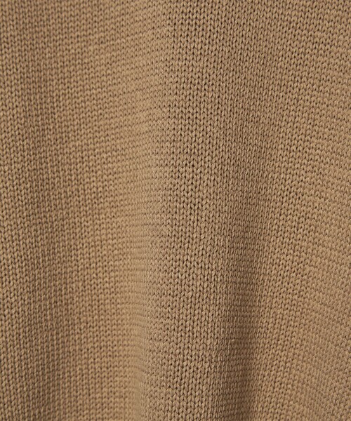 conte（コンテ）の「＜conte＞コットン リリヤーン ニット（ニット/セーター・レディース・モカ/パープル・FREE）」の9枚目の写真