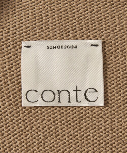 conte（コンテ）の「＜conte＞コットン リリヤーン ニット（ニット/セーター・レディース・モカ/パープル・FREE）」の10枚目の写真