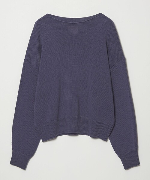 conte（コンテ）の「＜conte＞コットン リリヤーン ニット（ニット/セーター・レディース・モカ/パープル・FREE）」の11枚目の写真