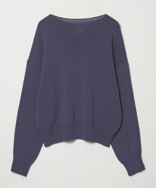 conte（コンテ）の「＜conte＞コットン リリヤーン ニット（ニット/セーター・レディース・モカ/パープル・FREE）」の12枚目の写真