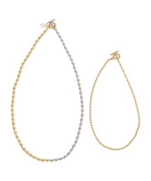 SHIPS（シップス）の「ステンレス コンビ カラー レイヤード ネックレス（ネックレス）」