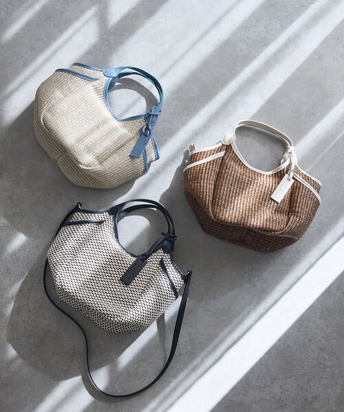 marco masi（マルコマージ）の「【MARCO MASI】別注 サイドポケット2WAYバッグ（かごバッグ・レディース・ブラック/グレー/ブラウン・フリー）」の6枚目の写真