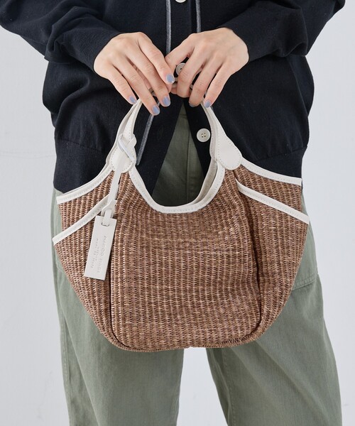 marco masi（マルコマージ）の「【MARCO MASI】別注 サイドポケット2WAYバッグ（かごバッグ・レディース・ブラック/グレー/ブラウン・フリー）」の7枚目の写真