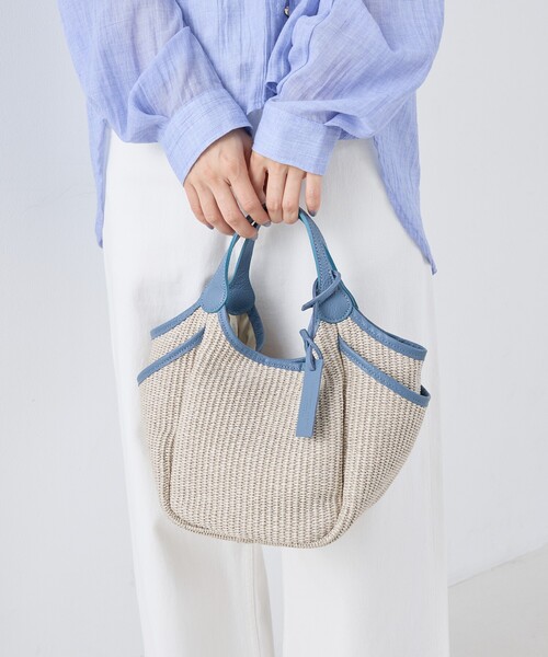 marco masi（マルコマージ）の「【MARCO MASI】別注 サイドポケット2WAYバッグ（かごバッグ・レディース・ブラック/グレー/ブラウン・フリー）」の15枚目の写真