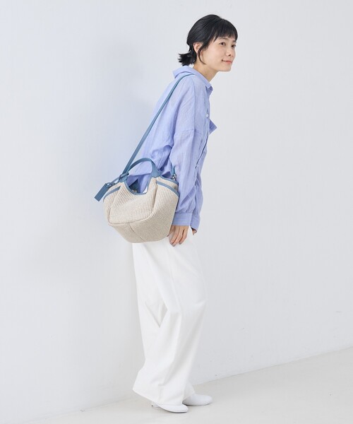 marco masi（マルコマージ）の「【MARCO MASI】別注 サイドポケット2WAYバッグ（かごバッグ・レディース・ブラック/グレー/ブラウン・フリー）」の20枚目の写真