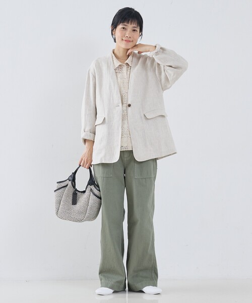 marco masi（マルコマージ）の「【MARCO MASI】別注 サイドポケット2WAYバッグ（かごバッグ・レディース・ブラック/グレー/ブラウン・フリー）」の21枚目の写真