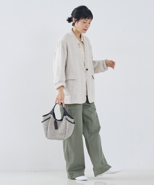 marco masi（マルコマージ）の「【MARCO MASI】別注 サイドポケット2WAYバッグ（かごバッグ・レディース・ブラック/グレー/ブラウン・フリー）」の22枚目の写真