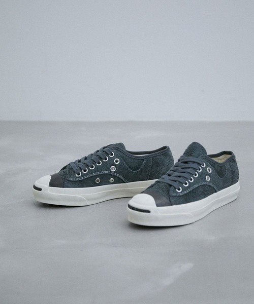 ADAM ET ROPE'（アダムエロペ）の「【CONVERSE for BIOTOP】JACK PURCELL RET SUEDE RLY / BT（スニーカー・レディース・ブラック/チャコールグレー・22.5cm/23/23.5cm/24/24.5cm）」の2枚目の写真