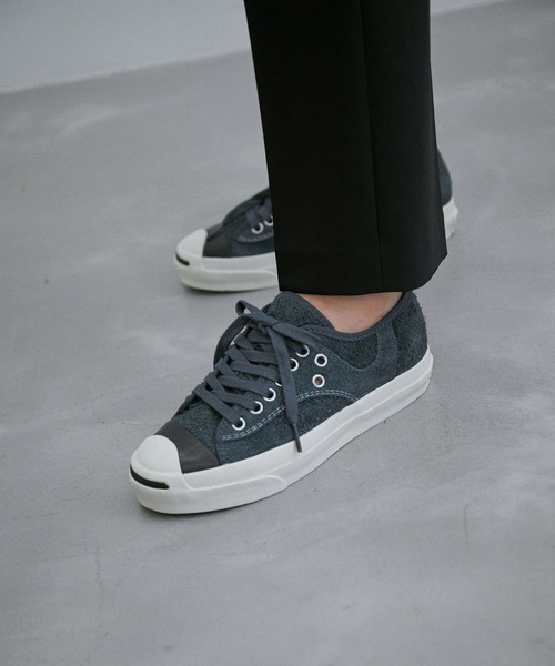ADAM ET ROPE'（アダムエロペ）の「【CONVERSE for BIOTOP】JACK PURCELL RET SUEDE RLY / BT（スニーカー・レディース・ブラック/チャコールグレー・22.5cm/23/23.5cm/24/24.5cm）」の12枚目の写真