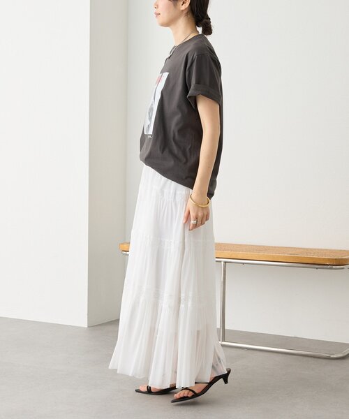 RIVE DROITE(リヴドロワ)の「【目を惹く大人のフォトTee】MarilynフォトTee(Tシャツ/カットソー・レディース・チャコールグレー/オフホワイト・FREE)」の5枚目の写真