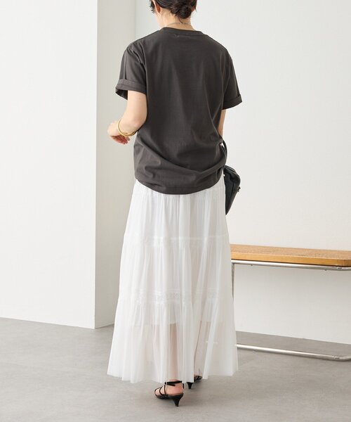 RIVE DROITE(リヴドロワ)の「【目を惹く大人のフォトTee】MarilynフォトTee(Tシャツ/カットソー・レディース・チャコールグレー/オフホワイト・FREE)」の6枚目の写真