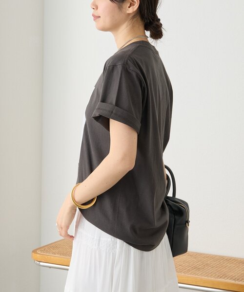 RIVE DROITE(リヴドロワ)の「【目を惹く大人のフォトTee】MarilynフォトTee(Tシャツ/カットソー・レディース・チャコールグレー/オフホワイト・FREE)」の9枚目の写真