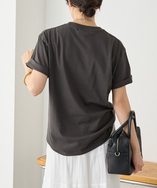 RIVE DROITE(リヴドロワ)の「【目を惹く大人のフォトTee】MarilynフォトTee(Tシャツ/カットソー・レディース・チャコールグレー/オフホワイト・FREE)」の10枚目の写真