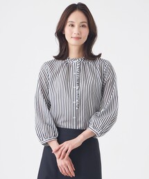 TRANS WORK（トランスワーク）の「【ウォッシャブル】マルチストライプブラウス（シャツ/ブラウス）」