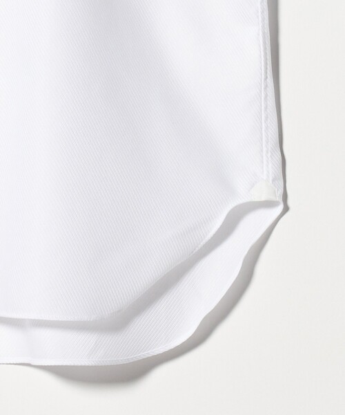 green label relaxing（グリーンレーベルリラクシング）の「MADE BY HITOYOSHI ツイル ワイドカラー ドレスシャツ（ビジネスシャツ・メンズ・ホワイト・40cm/39cm/41cm/37cm/38cm/43cm/42cm）」の2枚目の写真