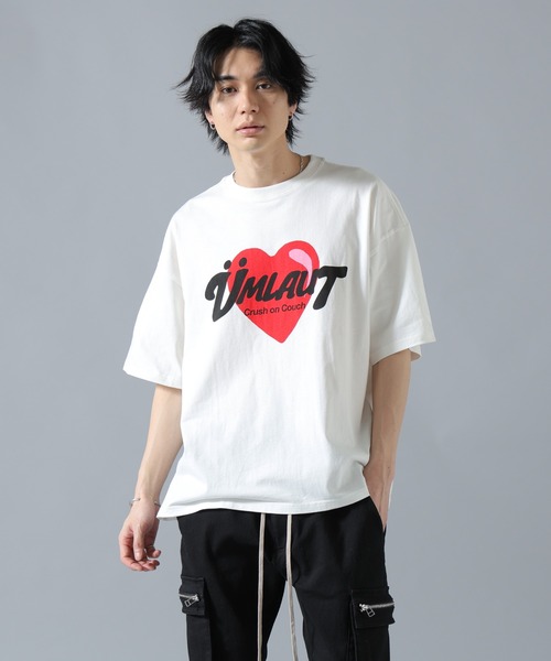 L.H.P(エルエイチピー)の「【WEB&DEPOT限定】UMLAUT/ウムラウト/HART S/S TEE(Tシャツ/カットソー・メンズ・ホワイト/ブラック・M/L)」の3枚目の写真
