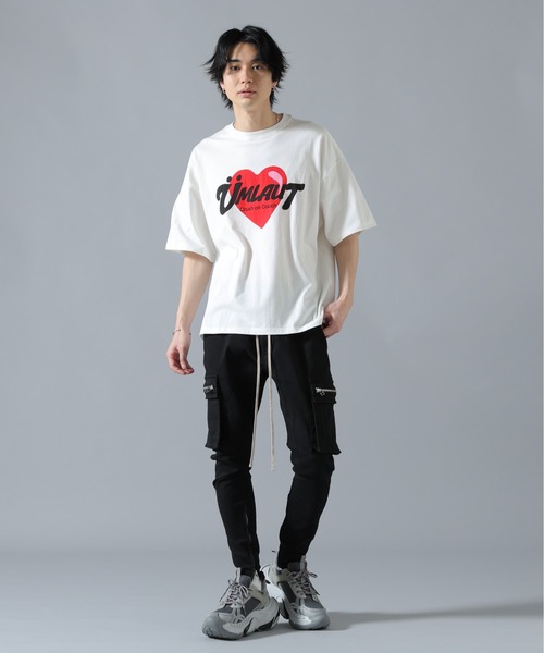 L.H.P(エルエイチピー)の「【WEB&DEPOT限定】UMLAUT/ウムラウト/HART S/S TEE(Tシャツ/カットソー・メンズ・ホワイト/ブラック・M/L)」の5枚目の写真